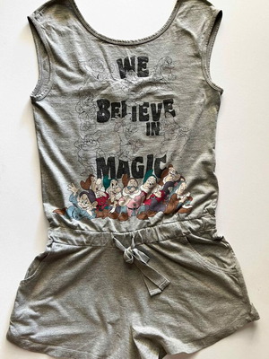 Disney Oysho grey romper with side pockets, cotton