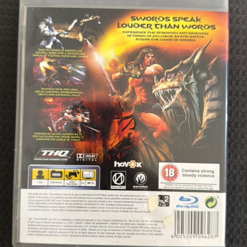 Conan PS3 game
