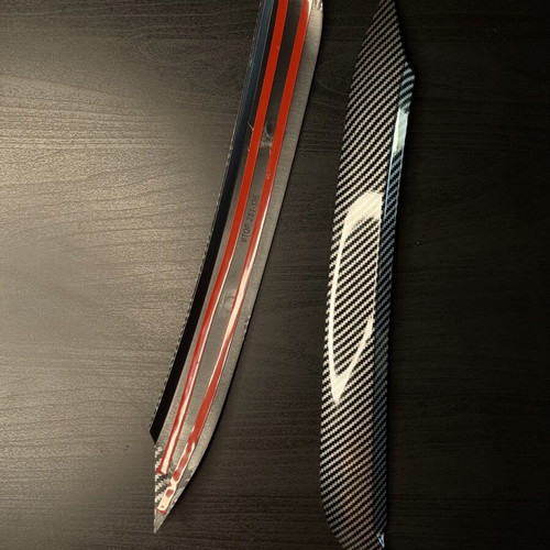 VW Polo Headlight Eyebrows Carbon Look New 2017-2021