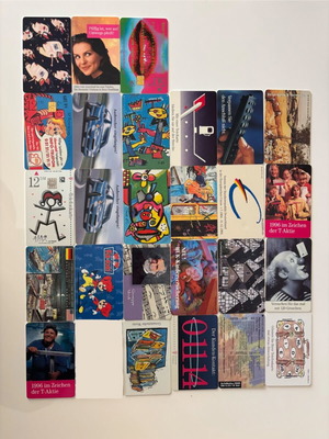Deutsche Telekom set of 26 old phone cards used