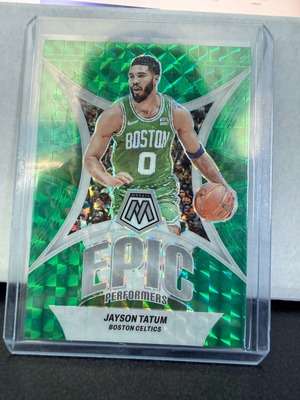 2023-24 Donruss Optic Epic Performers Green Mosaic Jayson Tatum card new