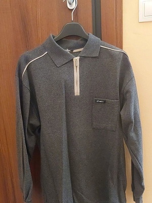 Men's cotton shirt size L like new, gray