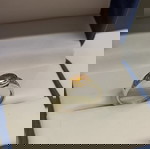  ασημένιο βερακι με χρυσές λεπτομέρειες 14Κ