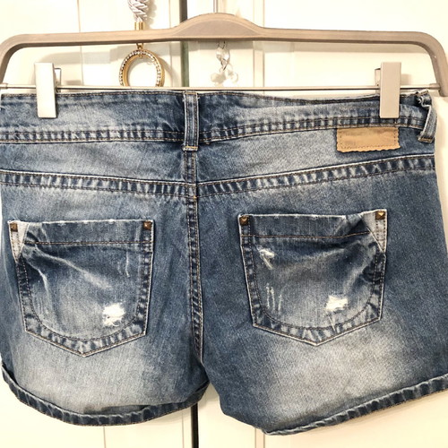 Original mini denim short used, size 34