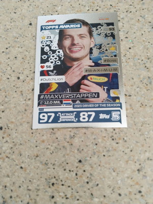 Κάρτα Max Verstappen Topps F1 Turbo Attax 2024 καινούργια