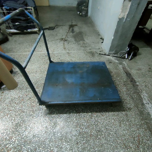Heavy-Duty Cargo Transport Cart like new, iron platform 80cm-100cm