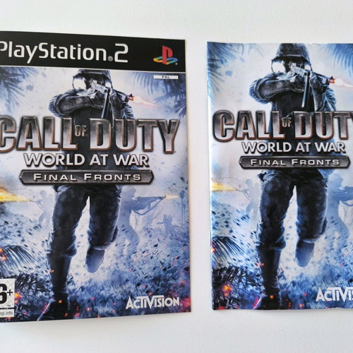 Call of Duty World at War cover and booklet for PS2 like new
