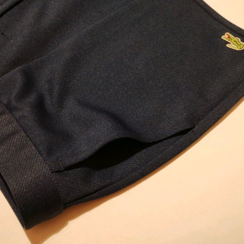 Lacoste men's vintage 80s shorts used, dark blue, size 4
