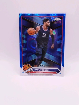 Κάρτα Paul George 2024 Topps Chrome Basketball Blue Lava σαν καινούργιο