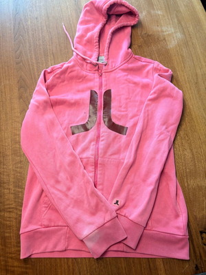 Wesc sweatshirt jacket used, small, pink