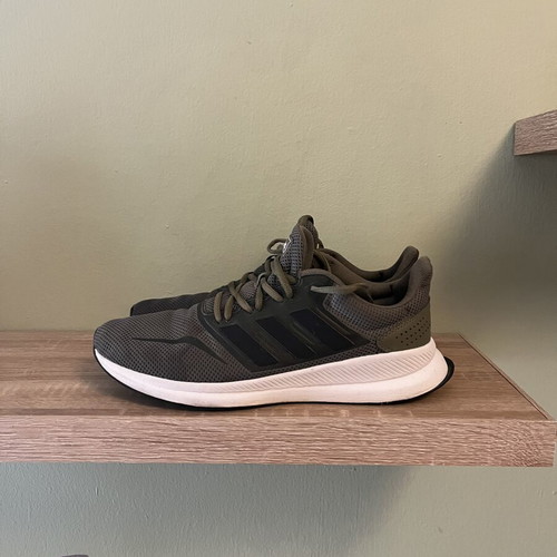 Adidas running shoes used, size 43 1/3, green