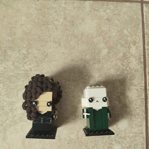 Lego Brickheadz Harry Potter Lord Voldemort and Bellatrix like new