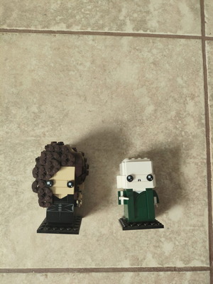 Lego Brickheadz Harry Potter Lord Voldemort and Bellatrix like new