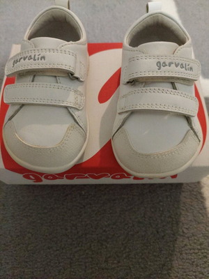 Garvalin baby boy shoes white, anatomical, size 19 new