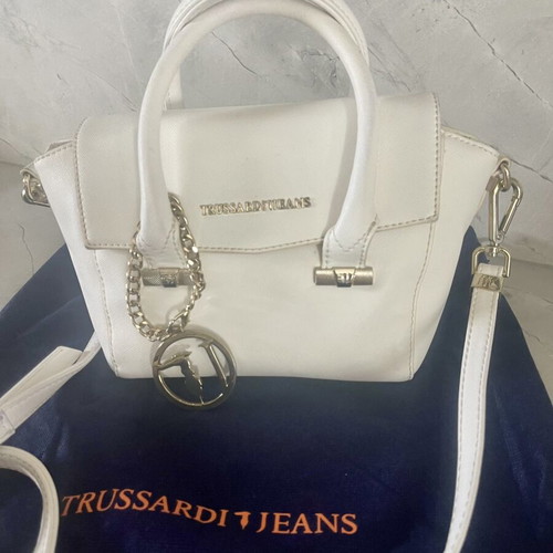 Trussardi Jeans Mini Satchel White Edition like new