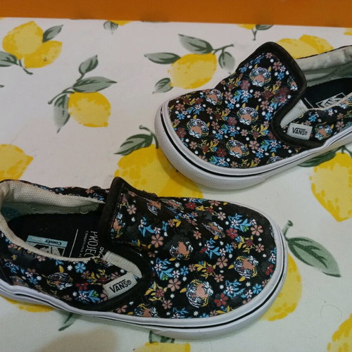 Vans Discovery Tiger Comfy Cush shoes size 24 used, colorful