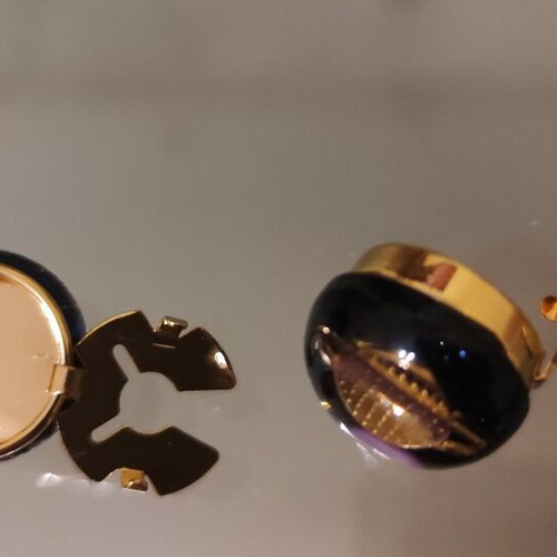 3D Button Covers new, purple and blue