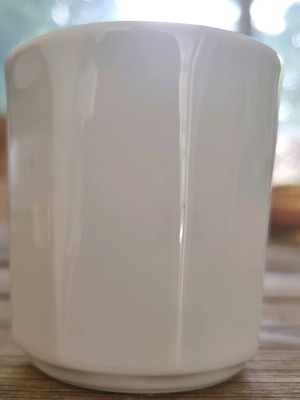 Porcelain branded special shot glass unused