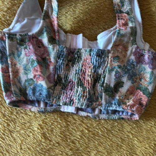 Shein bustier top new, multicolor, size XS