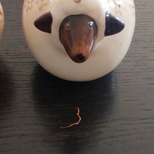 Porcelain animals like new with lid for salads