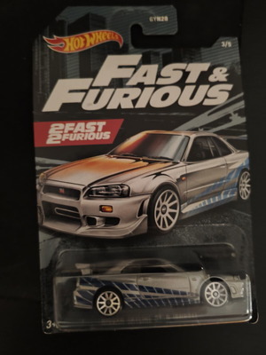 Hot Wheels Fast & Furious Nissan Skyline GT-R R34 καινούργιο, σφραγισμένο