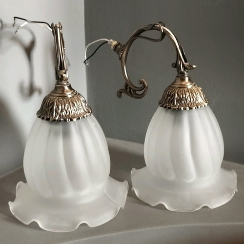 Lamps with bases used, set of 2 pieces