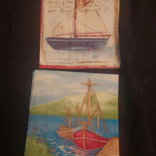 Napkins with summer theme like new for decoupage