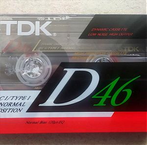 TDK D-46 ES Vintage Κασέτες Κενές Καινούριες-Σφραγισμένες
