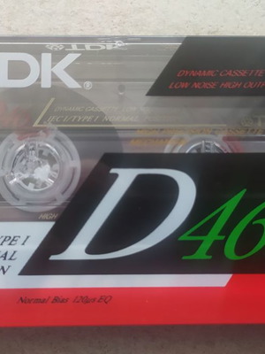 TDK D-46 Vintage κασέτες κενές καινούργιες, παλιό απόθεμα 25 τεμ.