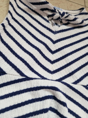 Mayoral summer dress 92cm like new, white and blue