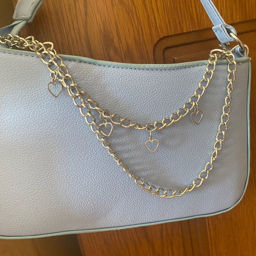 Sinsay women's shoulder bag new blue