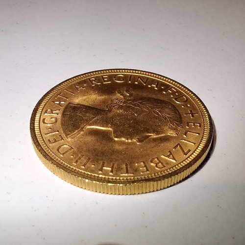 Gold coin 1957 new, 22 carat