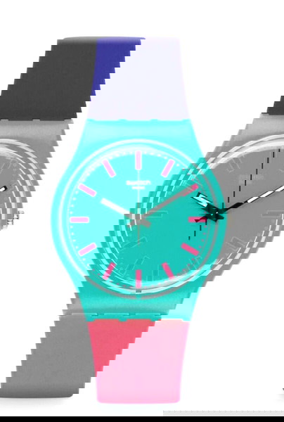 Swatch Shunbukin Γυναικείο Ρολόι 33mm Μπαταρίας με Καουτσούκ Λουράκι