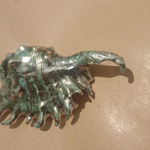 Christofle Silver Plated Shell Shaped Paperweight used