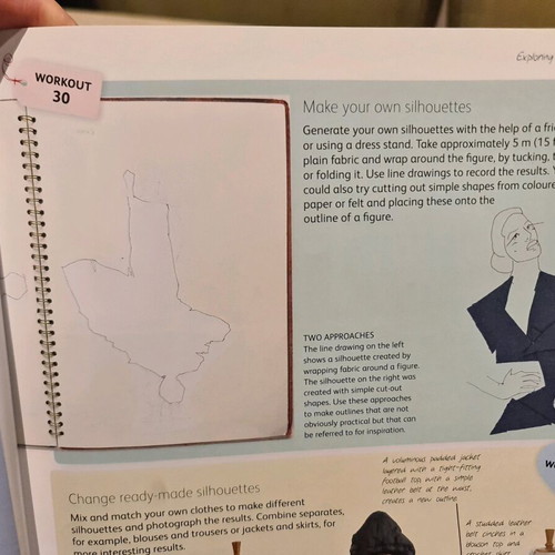 Fashion design book used with small tear