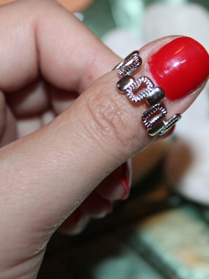 Adjustable silver ring new