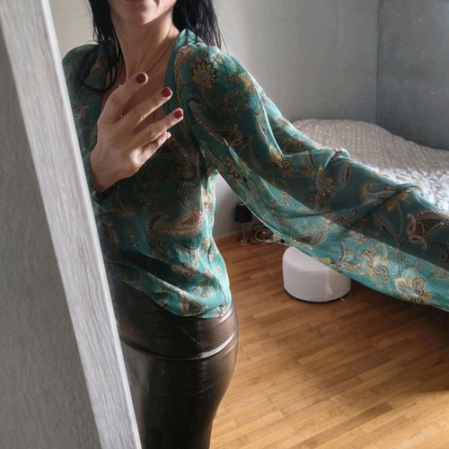 Toi&Moi shirt blouse new, silk-like with paisley pattern
