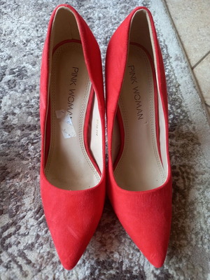 Pumps coral color size 38