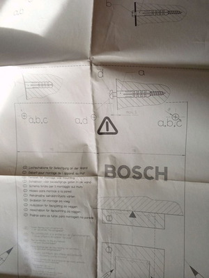 Bosch instructions used for plumbing, electrical and heating