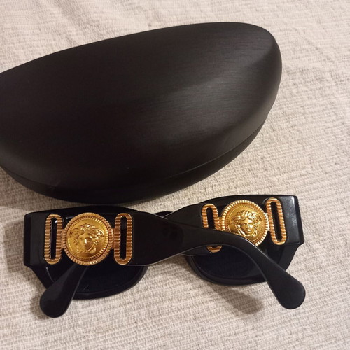 Versace sunglasses like new, vintage with gold decor