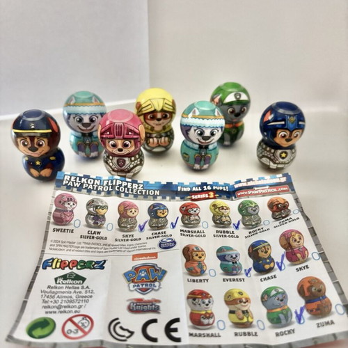 Flipperz Paw Patrol Series 3 set of 9 new