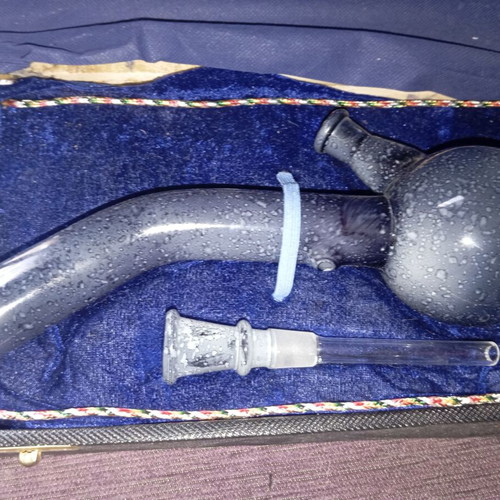 Bong large blown glass new with case