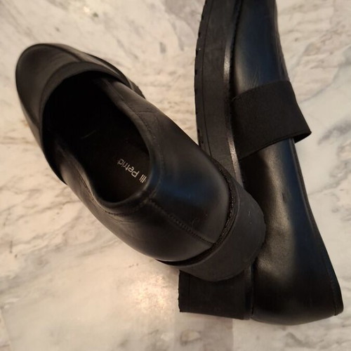 Fratelli Petridi leather moccasins size 40, black