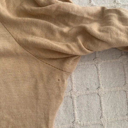 Zara blouse beige size L used with small hole and wear