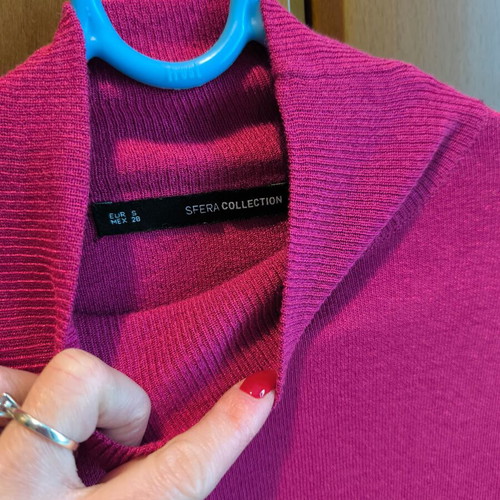 Fuchsia glitter blouse Sfera Collection new, size S