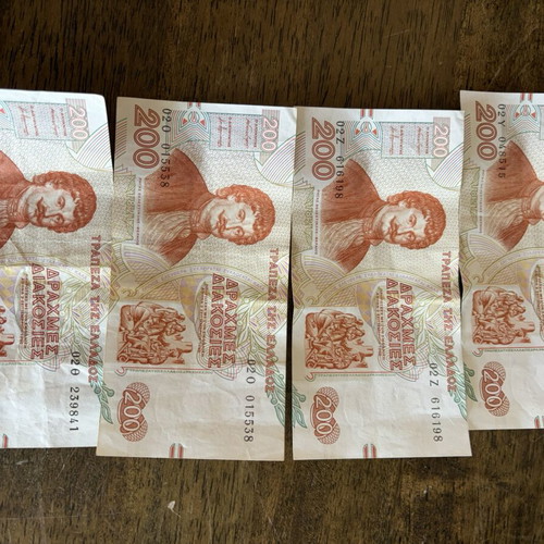 200 Drachma Banknotes like new