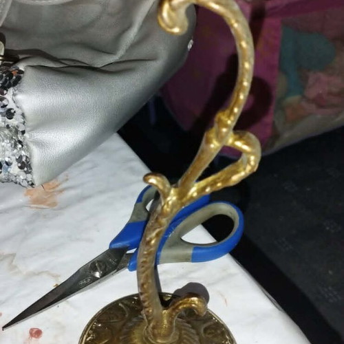 Brass wall hook used, antique support for hanging lamp