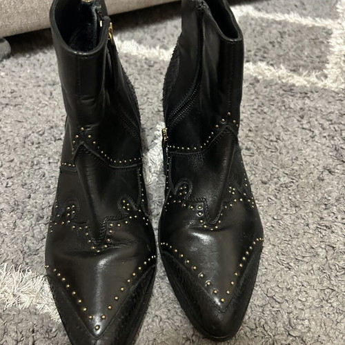 Copenhagen cowgirl boots size 36-36.5, black