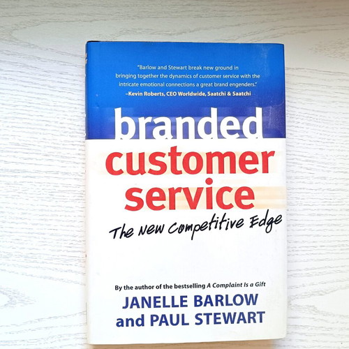 Branded Customer Service book used, by Janelle Barlow and Paul Stewart