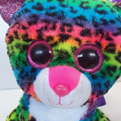 Beanie Boos Ty-χνουδωτο Dotty plush leopard backpack used